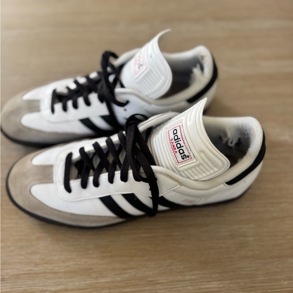 Adidas Samba men’s white & black sneakers shoes size 10.5 - Picture 2 of 7